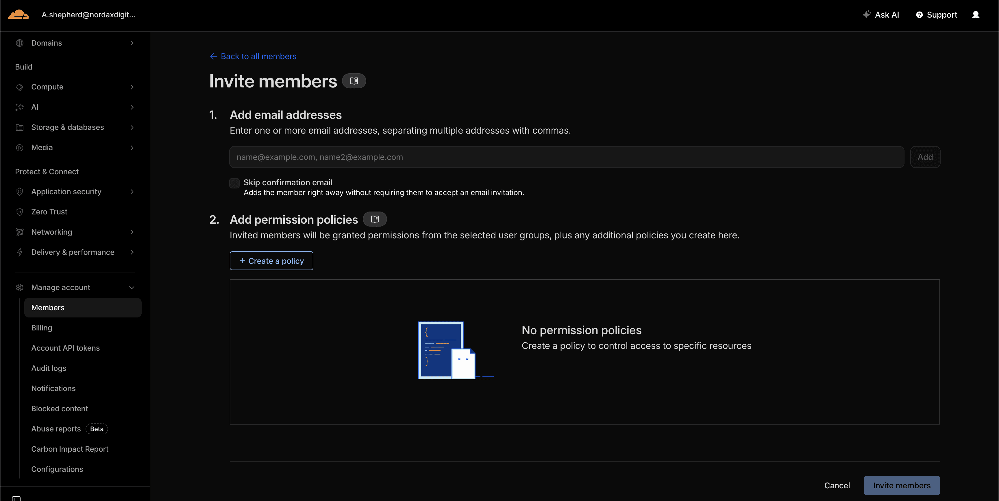 Cloudflare – Member added confirmation