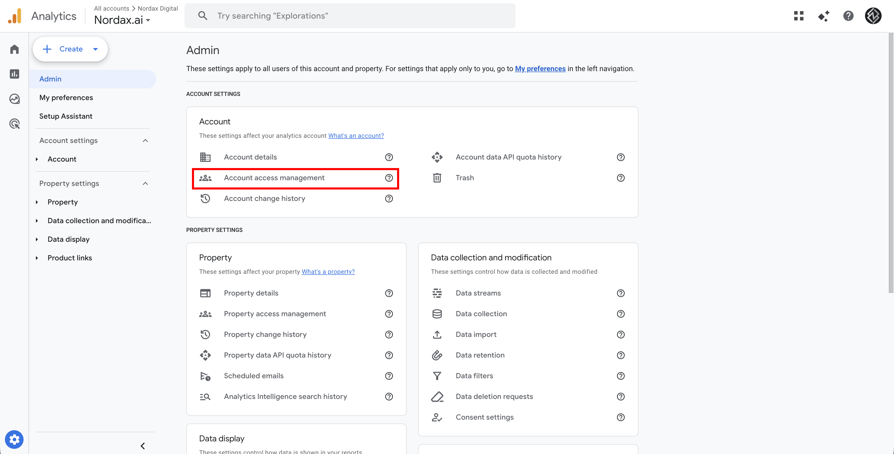 Google Analytics – Add users dialog