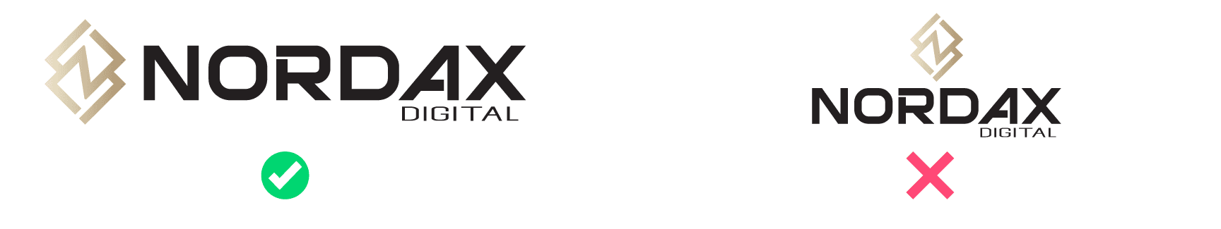 Logo usage layout Example