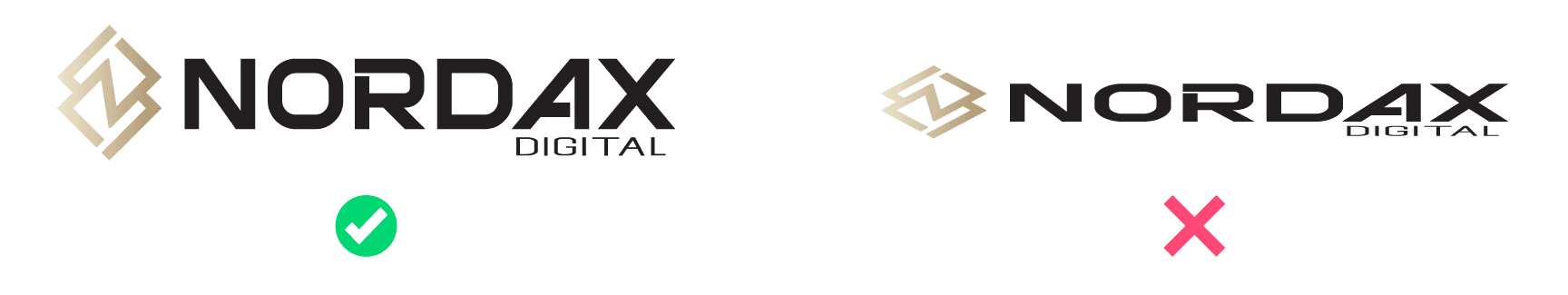 Logo usage Stretched Example